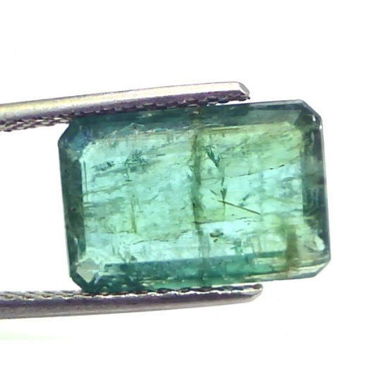 5.74 Ct Certified Untreated Natural Zambian Emerald Gemstone