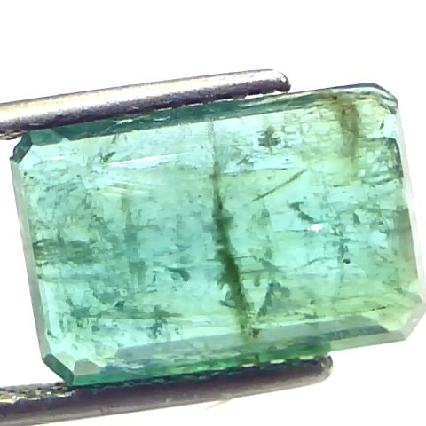 5.74 Ct Certified Untreated Natural Zambian Emerald Gemstone