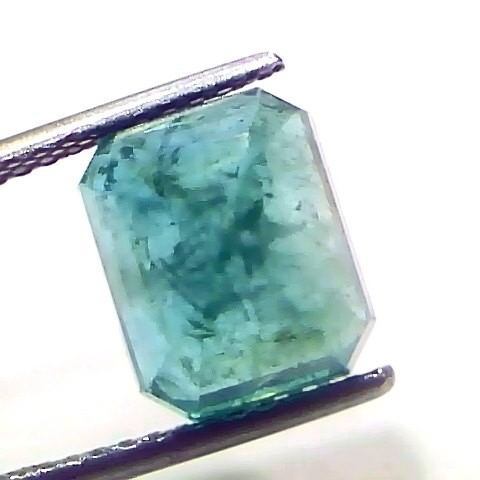 5.77 Ct Certified Untreated Natural Zambian Emerald Panna Gemstone