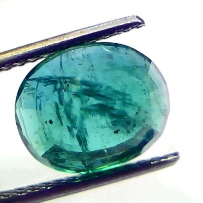 5.77 Ct GII Certified Untreated Natural Zambian Emerald Gemstone AAA