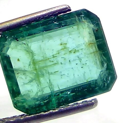 5.86 Ct GII Certified Untreated Natural Zambian Emerald Gemstone AAA