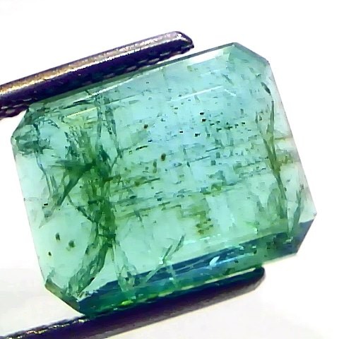 5.86 Ct GII Certified Untreated Natural Zambian Emerald Gemstone AAA
