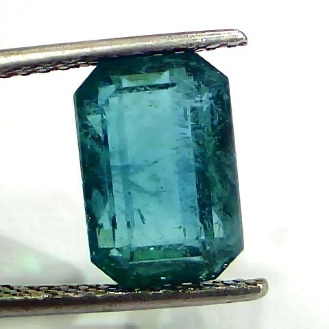 5.94 Ct GiI Certified Untreated Natural Zambian Emerald Gemstone Panna