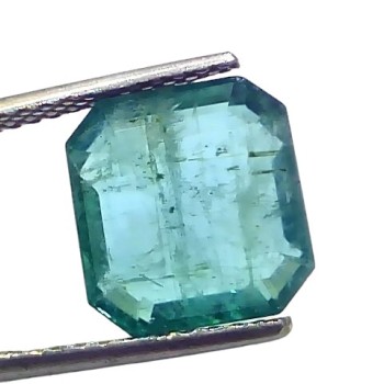6.03 Ct GII Certified Untreated Natural Zambian Emerald Panna Gems 6.03 Ct GII Certified Untreated Natural Zambian Emerald Panna Gems