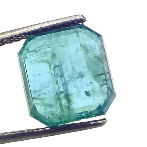 6.03 Ct GII Certified Untreated Natural Zambian Emerald Panna Gems 6.03 Ct GII Certified Untreated Natural Zambian Emerald Panna Gems