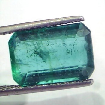 6.18 Ct Untreated Natural Certified Zambian Emerald Gemstone AA