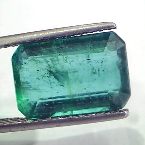 6.18 Ct Untreated Natural Certified Zambian Emerald Gemstone AA