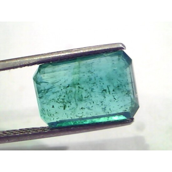 6.18 Ct Untreated Natural Certified Zambian Emerald Gemstone AA
