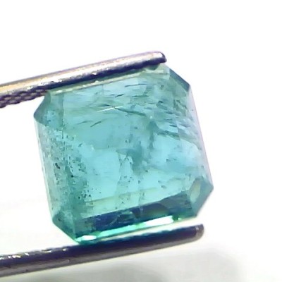 6.32 Ct Certified Untreated Natural Zambian Emerald Gemstone Panna