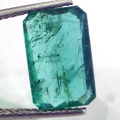 6.54 Ct Untreated Natural Certified Zambian Emerald Gemstone AA