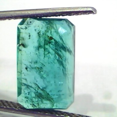 6.54 Ct Untreated Natural Certified Zambian Emerald Gemstone AA