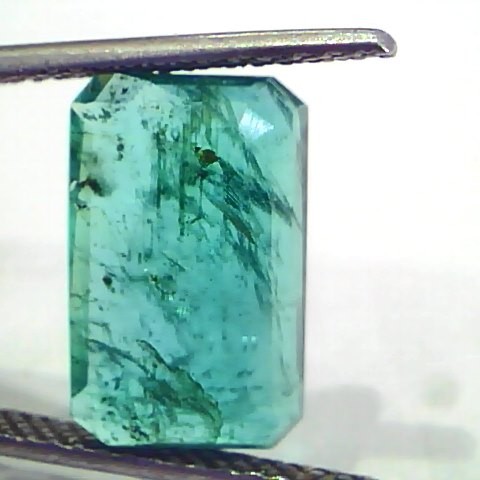 6.54 Ct Untreated Natural Certified Zambian Emerald Gemstone AA