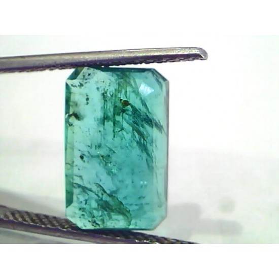 6.54 Ct Untreated Natural Certified Zambian Emerald Gemstone AA
