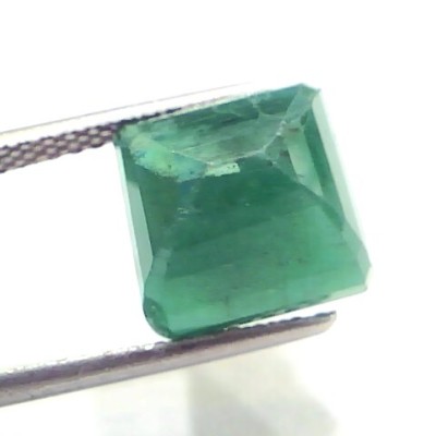 6.63 Ct Certified Untreated Natural Deep Green Zambian Emerald