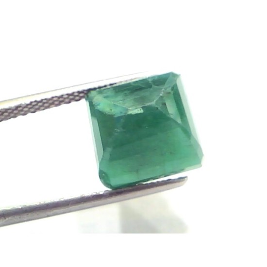 6.63 Ct Certified Untreated Natural Deep Green Zambian Emerald