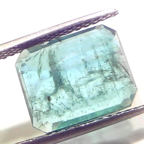 6.79 Ct Certified Untreated Natural Zambian Emerald Panna Gemstone