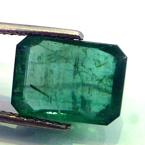 6.91 Ct Untreated Natural Zambian Emerald Panna Mercury Gemstone
