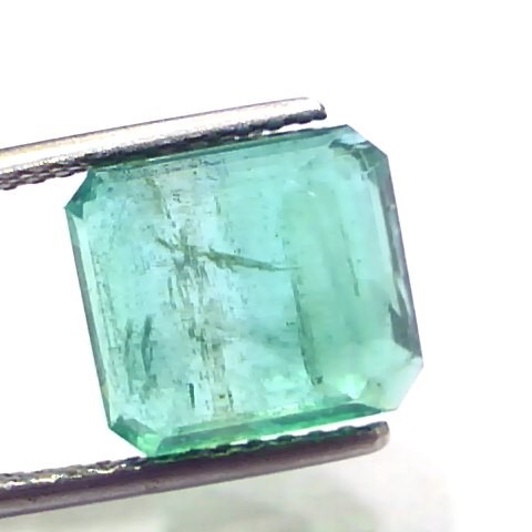 6.96 Ct GII Certified Untreated Natural Zambian Emerald Gems AAA