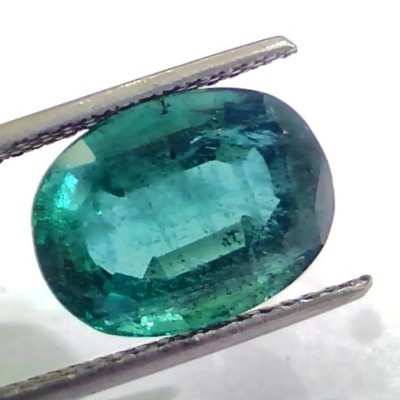 7.26 Ct Untreated Natural Zambian Deep Green Emerald Gemstone