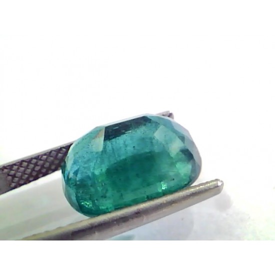 7.26 Ct Untreated Natural Zambian Deep Green Emerald Gemstone