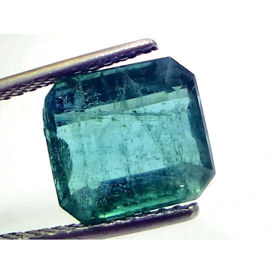 7.28 Ct GII Certified Untreated Natural Zambian Emerald Gemstone AAA