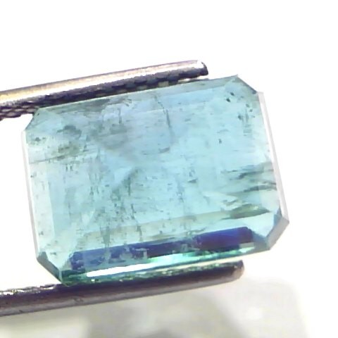7.30 Ct Certified Untreated Natural Zambian Emerald Gemstone Panna