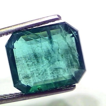 7.31 Ct GII Untreated Natural Zambian Emerald Gemstone Panna AAA