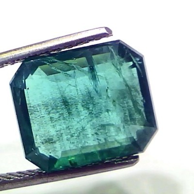7.31 Ct GII Untreated Natural Zambian Emerald Gemstone Panna AAA