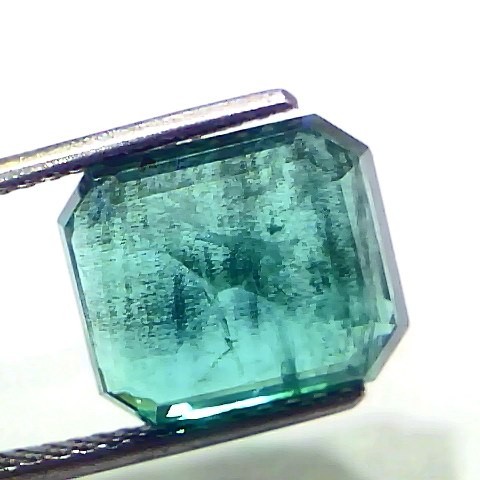 7.31 Ct GII Untreated Natural Zambian Emerald Gemstone Panna AAA