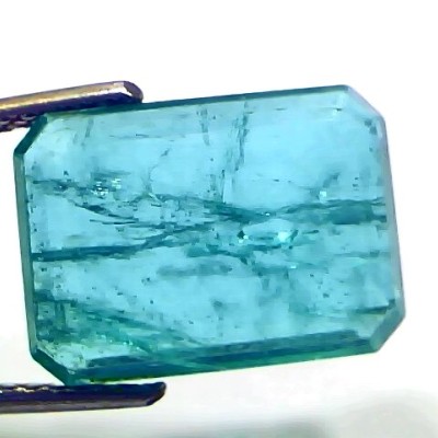 7.49 Ct Certified Untreated Natural Zambian Emerald Gemstone Panna