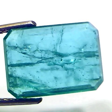 7.49 Ct Certified Untreated Natural Zambian Emerald Gemstone Panna