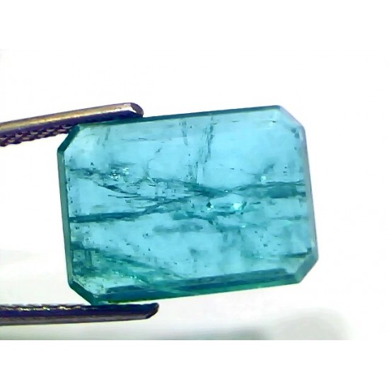7.49 Ct Certified Untreated Natural Zambian Emerald Gemstone Panna