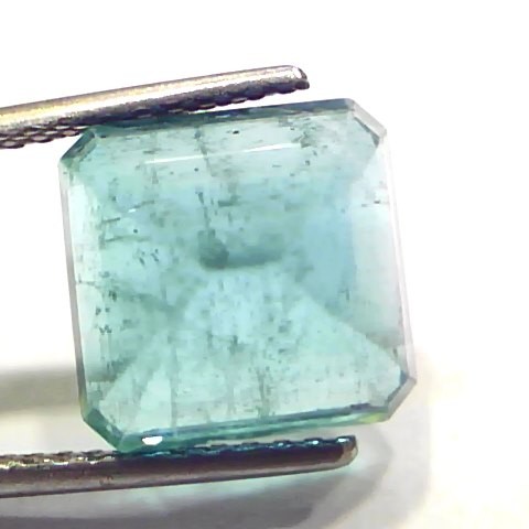 7.48 Ct Certified Untreated Natural Zambian Emerald Gemstone Panna