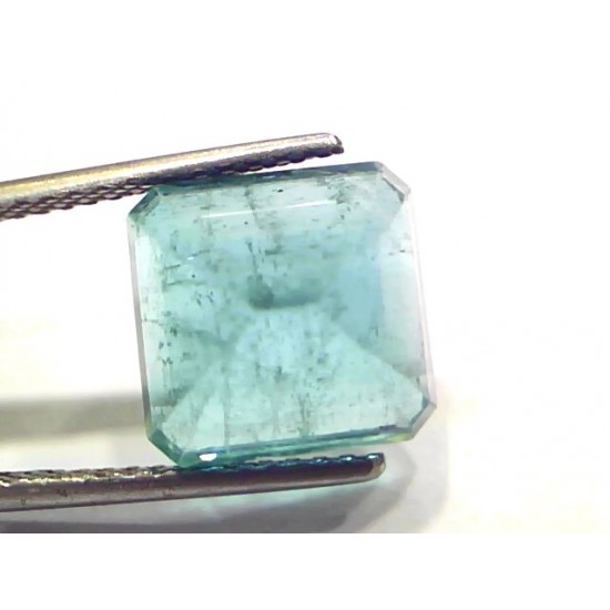 7.48 Ct Certified Untreated Natural Zambian Emerald Gemstone Panna