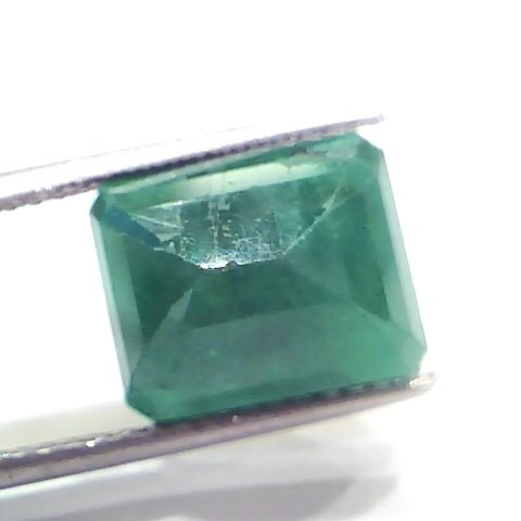 7.56 Ct Certified Untreated Natural Deep Green Zambian Emerald
