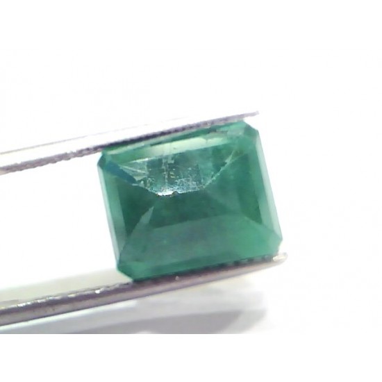 7.56 Ct Certified Untreated Natural Deep Green Zambian Emerald