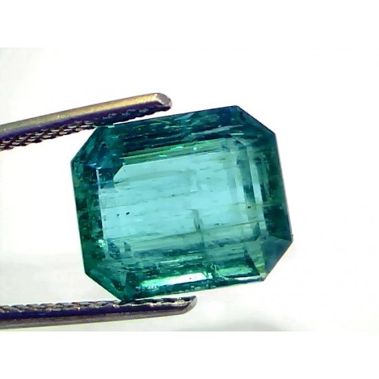 7.55 Ct IGI Certified Untreated Natural Zambian Emerald Gemstone AAA