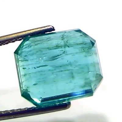 7.55 Ct IGI Certified Untreated Natural Zambian Emerald Gemstone AAA