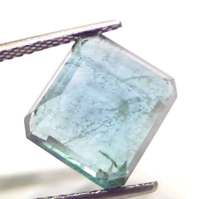 8.23 Ct Certified Untreated Natural Zambian Emerald Gemstone Panna