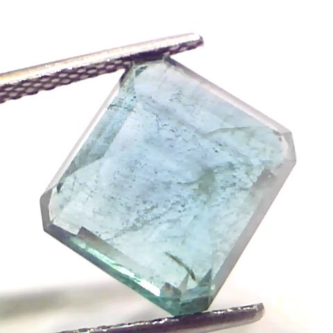 8.23 Ct Certified Untreated Natural Zambian Emerald Gemstone Panna