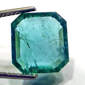 8.45 Ct IGI Certified Untreated Natural Zambian Emerald Gemstone AAA