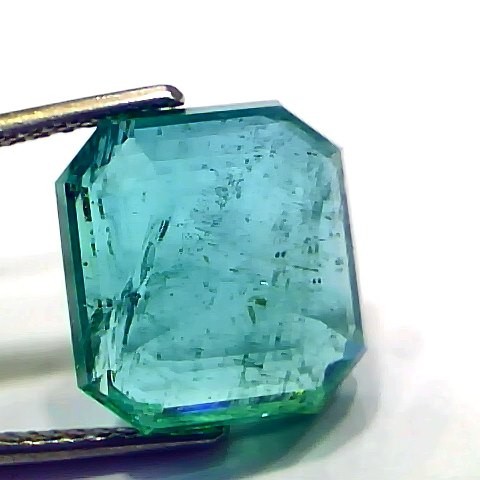8.45 Ct IGI Certified Untreated Natural Zambian Emerald Gemstone AAA
