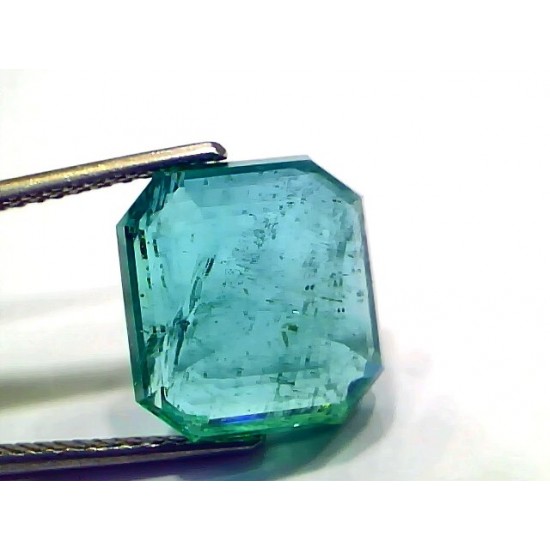 8.45 Ct IGI Certified Untreated Natural Zambian Emerald Gemstone AAA