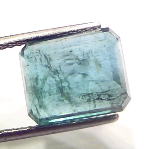 8.56 Ct Certified Untreated Natural Zambian Emerald Gemstone Panna