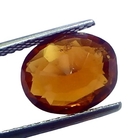 4.28 Ct Untreated Natural Ceylon Gomedh/Hessonite Gemstone For Rahu 4.28 Ct Untreated Natural Ceylon Gomedh/Hessonite Gemstone For Rahu