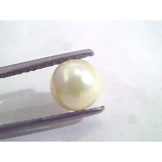 4.34 Ct Natural Certified Real South Sea Pearl,Certified Moti
