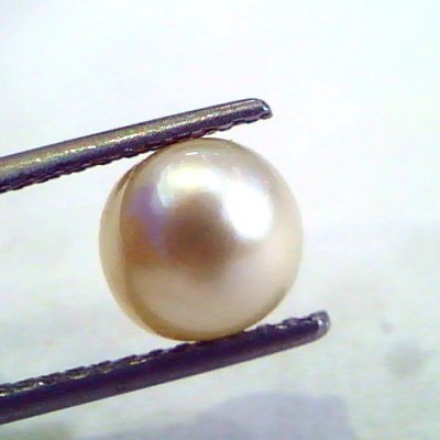 3.26 Ct 6.98 Chaw Natural Real Basra Pearl Moti Certified *RARE