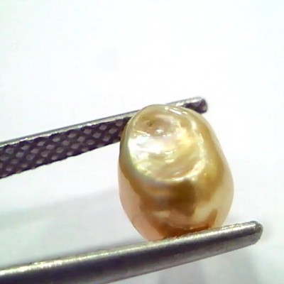 3.55 Ct Certified Natural Venunjula Real Sea Pearl, Real Moti