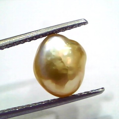 3.57 Ct Certified Natural Venunjula Real Sea Pearl, Real Moti
