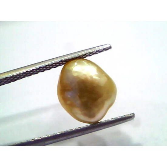 3.57 Ct Certified Natural Venunjula Real Sea Pearl, Real Moti